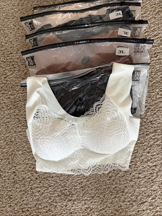 shape chic Other - Lace Longline Bralette - White Comfort Fit